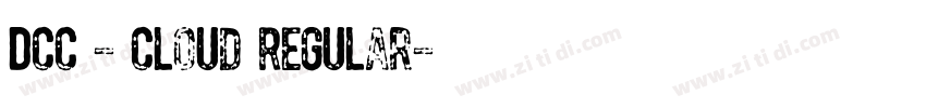 DCC - Cloud Regular字体转换